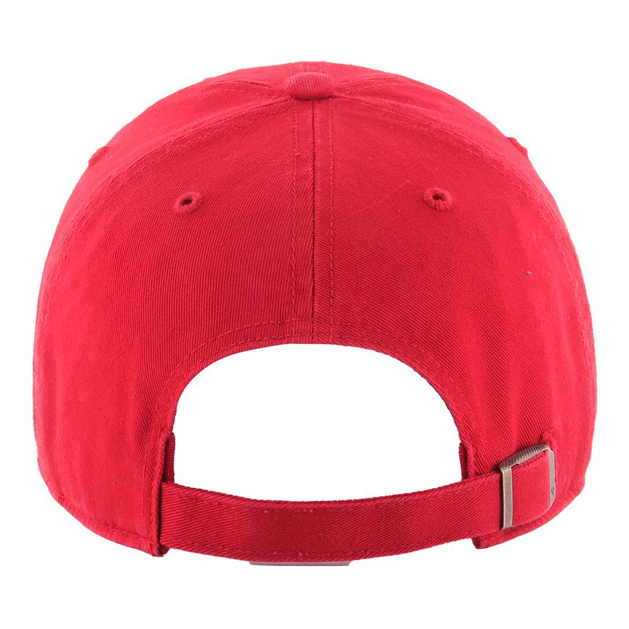 Ladies Ohio State Buckeyes Phoebe Clean Up Adjustable Hat in Scarlet - Back View