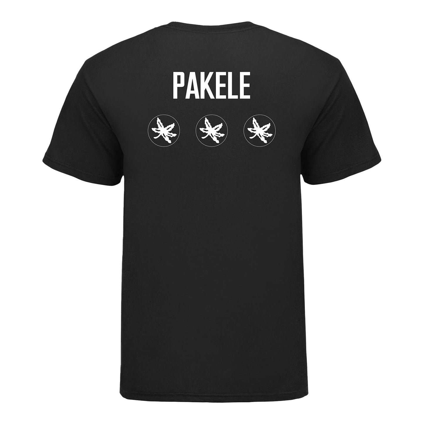 Ohio State Men's Gymnastics Jesse-Lee Pakele Student Athlete T-Shirt In Black - Back View