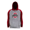 Ohio State Big and Tall Raglan Athletic Mark Hooded Sweatshirt