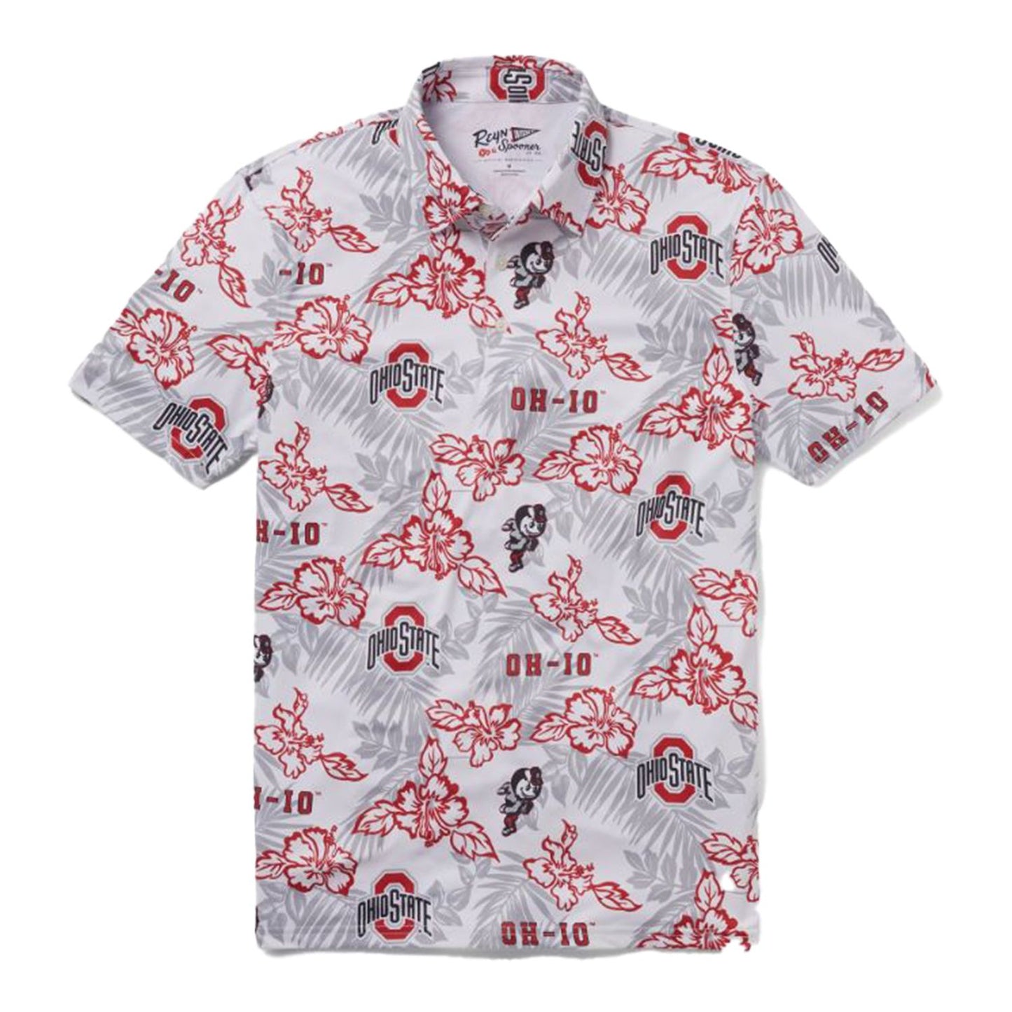 Ohio State Buckeyes Performance Tropical Polo - Front View