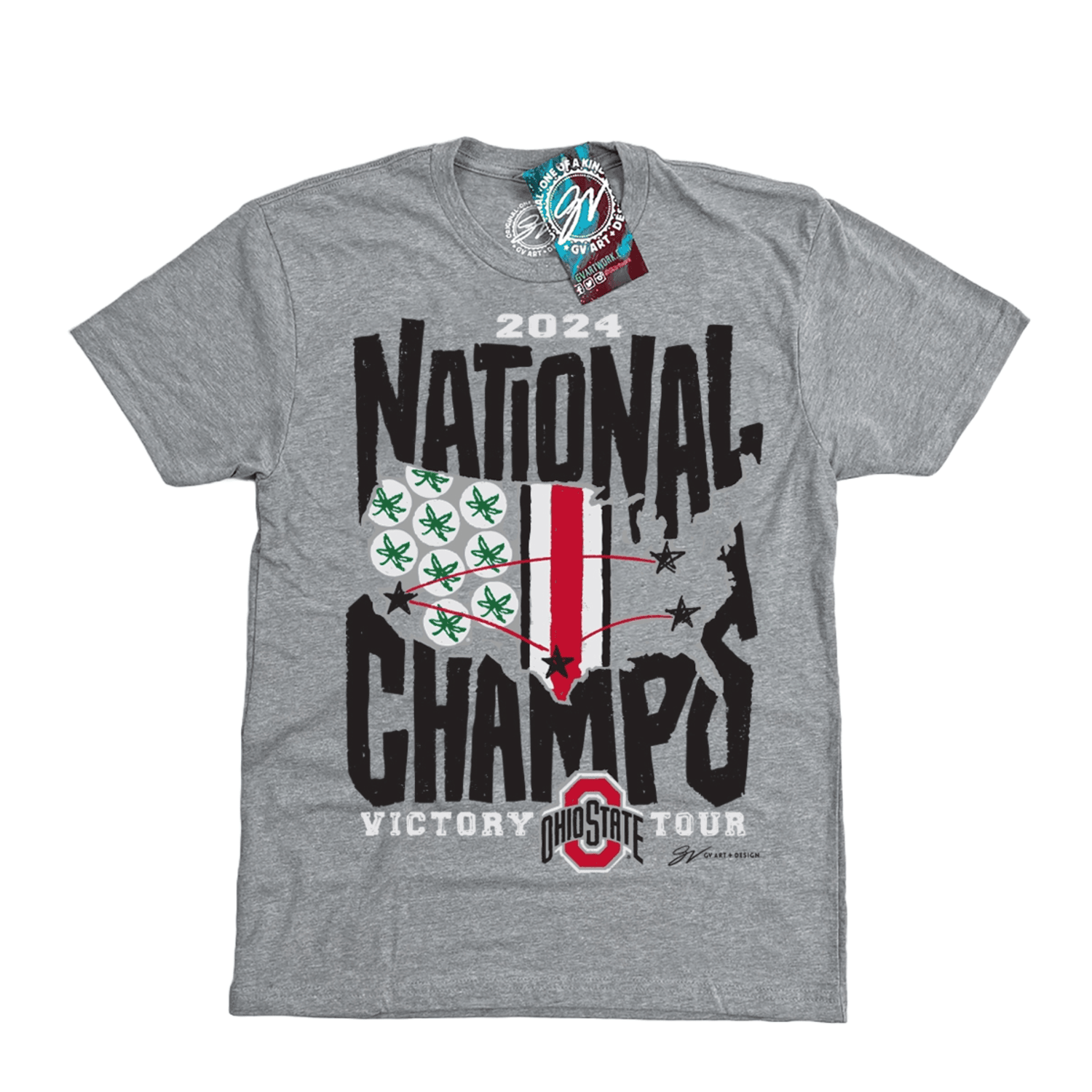 Ohio State Buckeyes National Champions Victory Tour T-Shirt