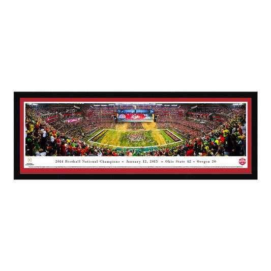 Ohio State 2014 Football National Champions Select Framed Panorama - Front View