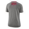 Ladies Ohio State Buckeyes Nike Tri Vault T-Shirt - In Gray - Back View