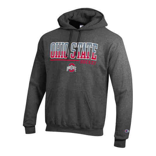 Ohio State Buckeyes Hockey Crossticks Hood - Front View