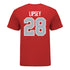 Ohio State Buckeyes Baseball #28 Trey Lipsey Student Athlete T-Shirt in Scarlet - Back View