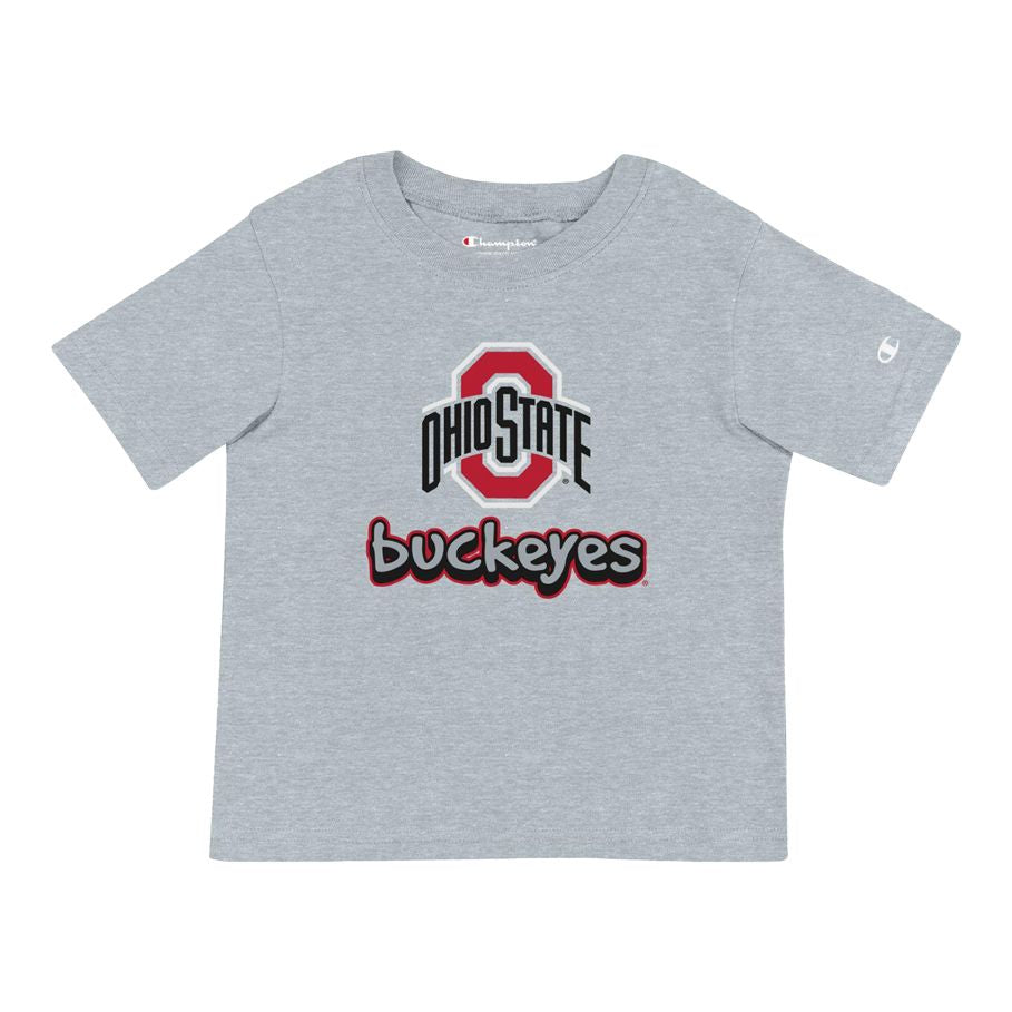 Toddler Ohio State Buckeyes Gray T-Shirt - Front View