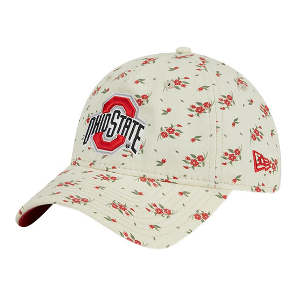 Ladies Ohio State Buckeyes Bloom Adjustable Hat - Angled Left View