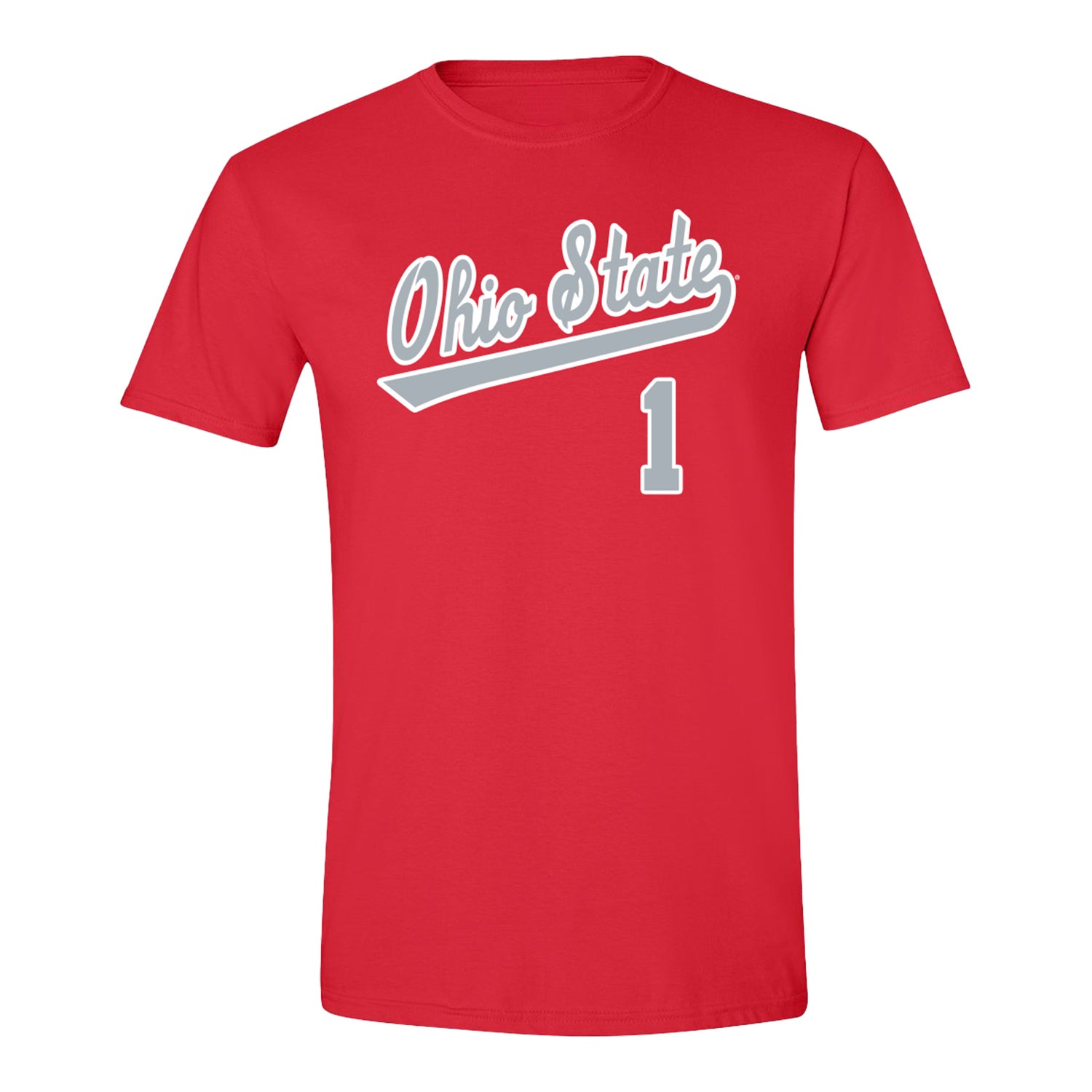 Ohio State Buckeyes Baseball Student Athlete T-Shirt #1 Lee Ellis - Front