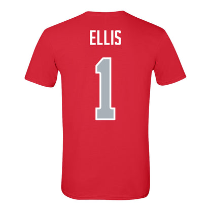 Ohio State Buckeyes Baseball Student Athlete T-Shirt #1 Lee Ellis - Back