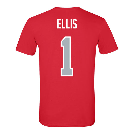 Ohio State Buckeyes Baseball Student Athlete T-Shirt #1 Lee Ellis - Back