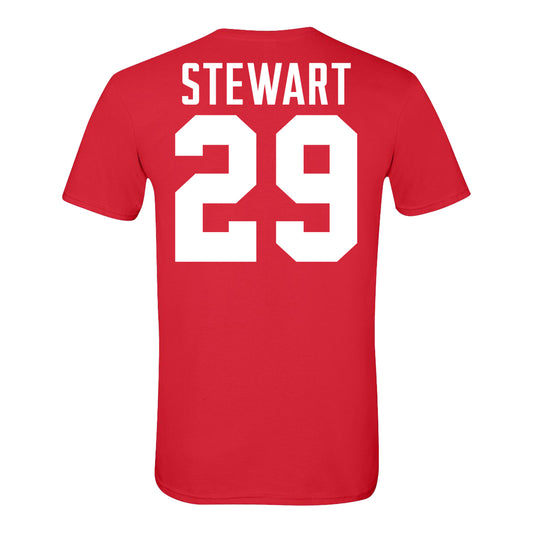 Ohio State Buckeyes #29 Deshawn Stewart Student Athlete Football T-Shirt - Back