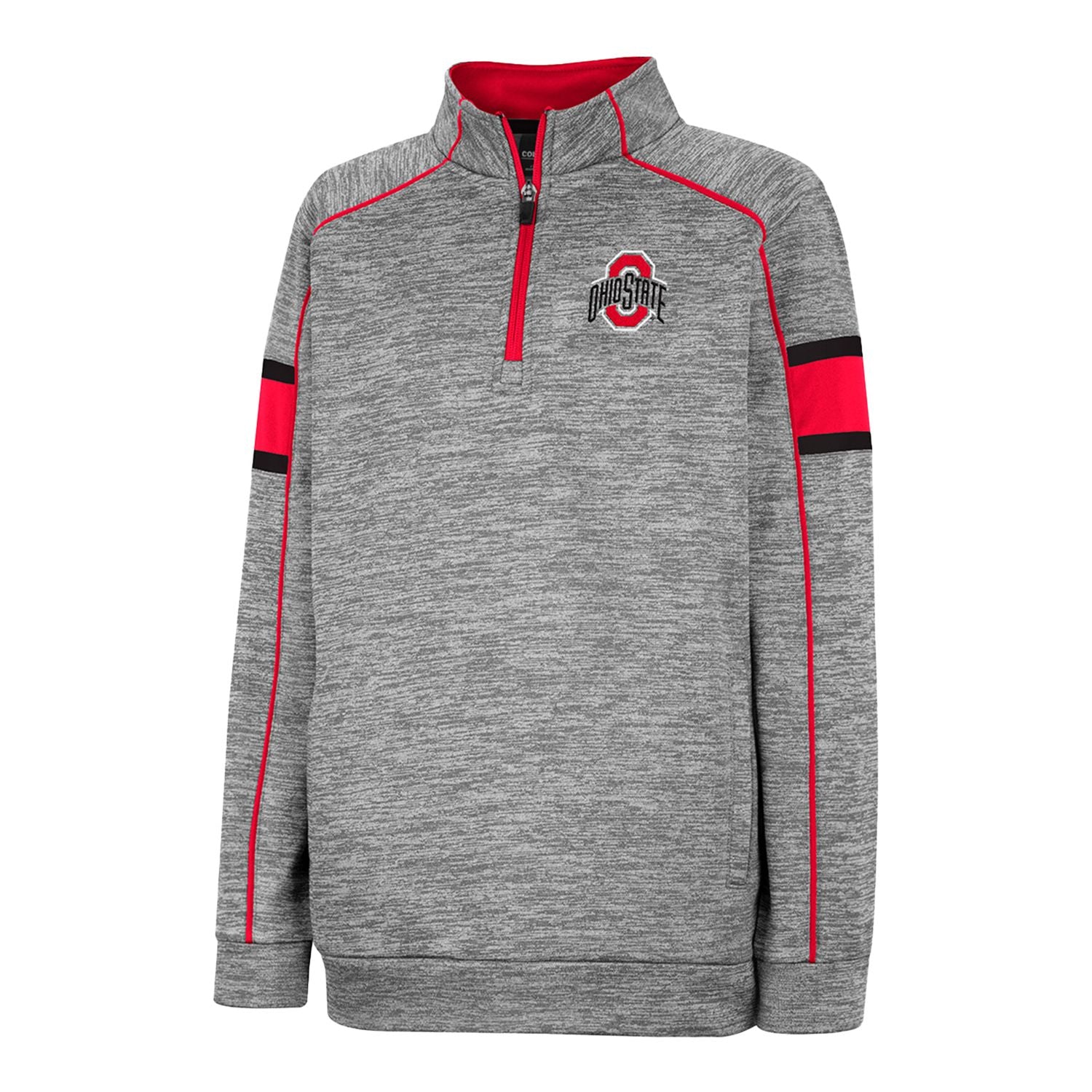 Youth Ohio State Buckeyes Sloolunkas 1/4 Zip Jacket - Front View