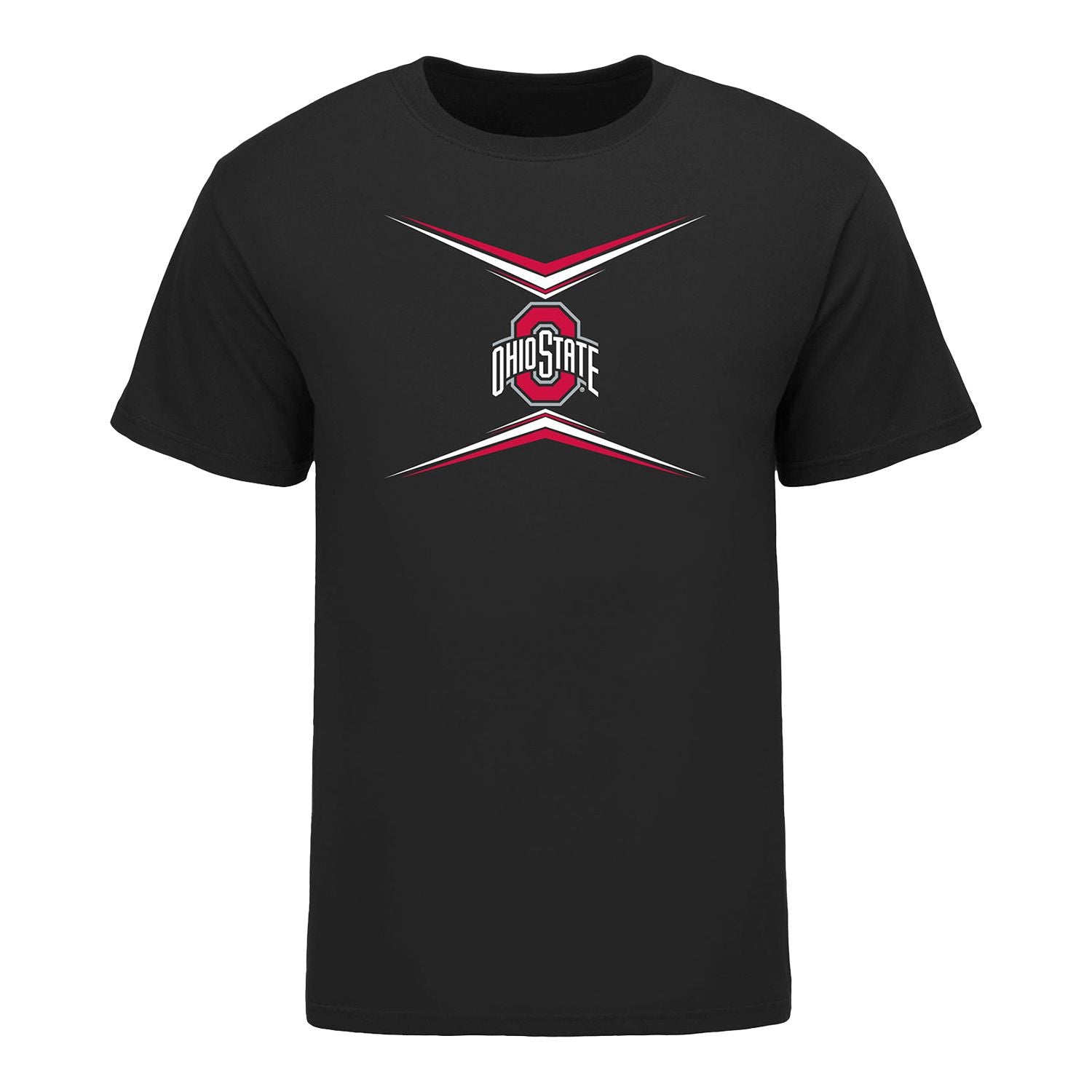 Ohio State Men's Gymnastics Jesse-Lee Pakele Student Athlete T-Shirt In Black - Front View