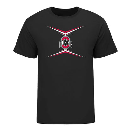 Ohio State Men's Gymnastics Arthur Ashton Student Athlete T-Shirt In Black - Front View