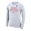 Ohio State Buckeyes Nike Legend Lacrosse White Long Sleeve T-Shirt