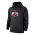 Ohio State Buckeyes Nike Primary Logo Club Fleece Black Hoodie - Front View