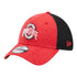 Ohio State Buckeyes Primary Logo Shadow Neo Scarlet Flex Hat - Angled Left View
