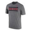 Ohio State Buckeyes Ice Hockey Black Dri-FIT Cotton T-Shirt