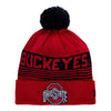 Ohio State Buckeyes Proof Stripe Scarlet Knit Hat