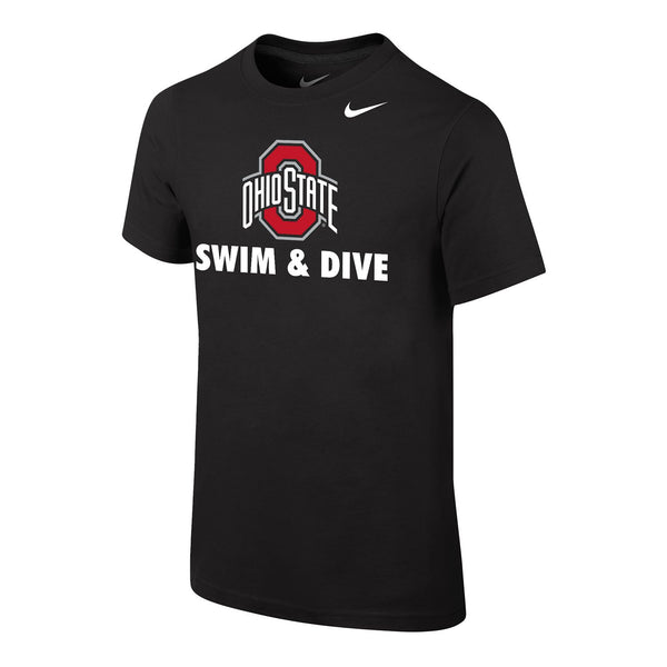 Youth Ohio State Buckeyes Nike  Swim and Dive Core T-Shirt - Front View