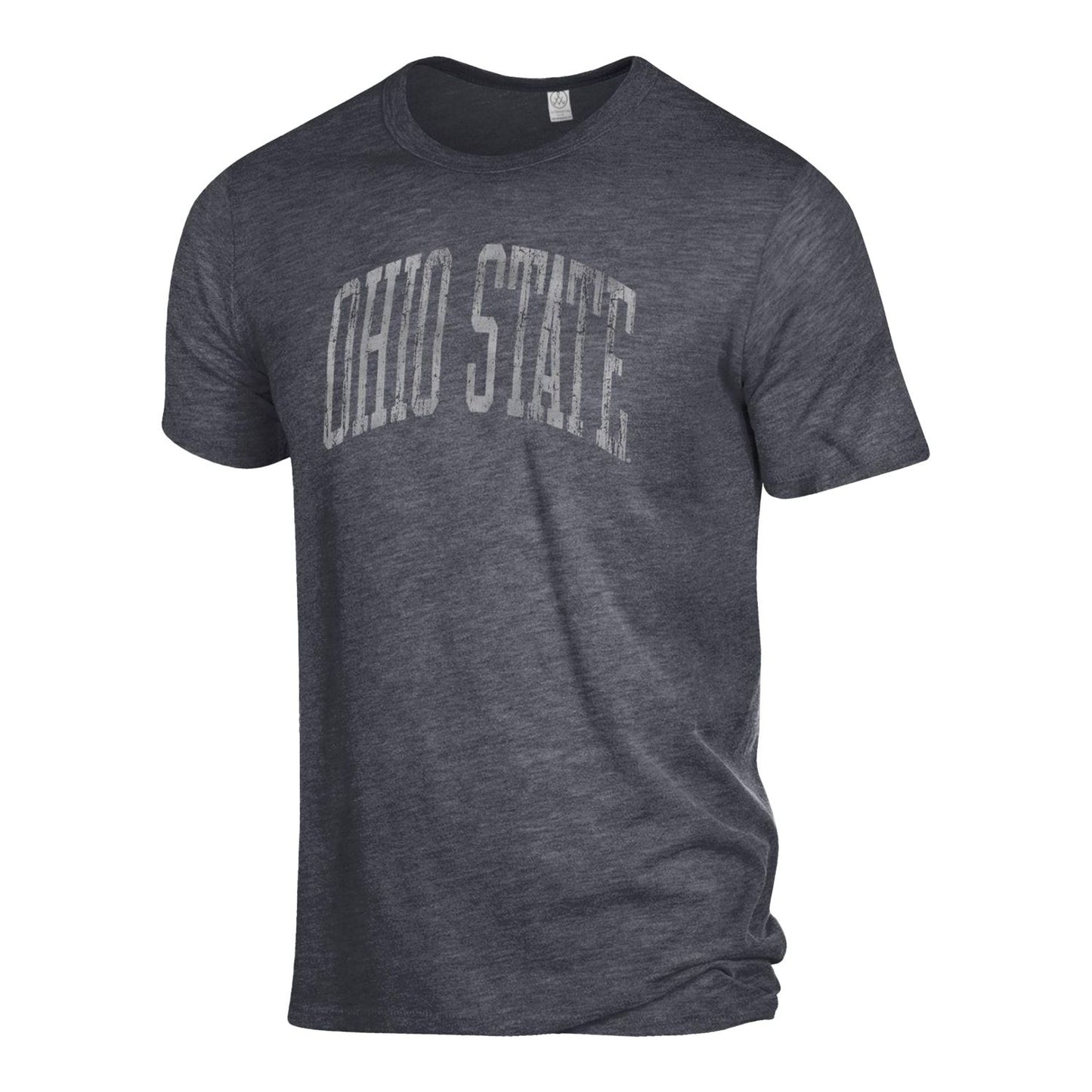 Ohio State Buckeyes Arched Ohio State Eco Crew T-Shirt in Black - Front View