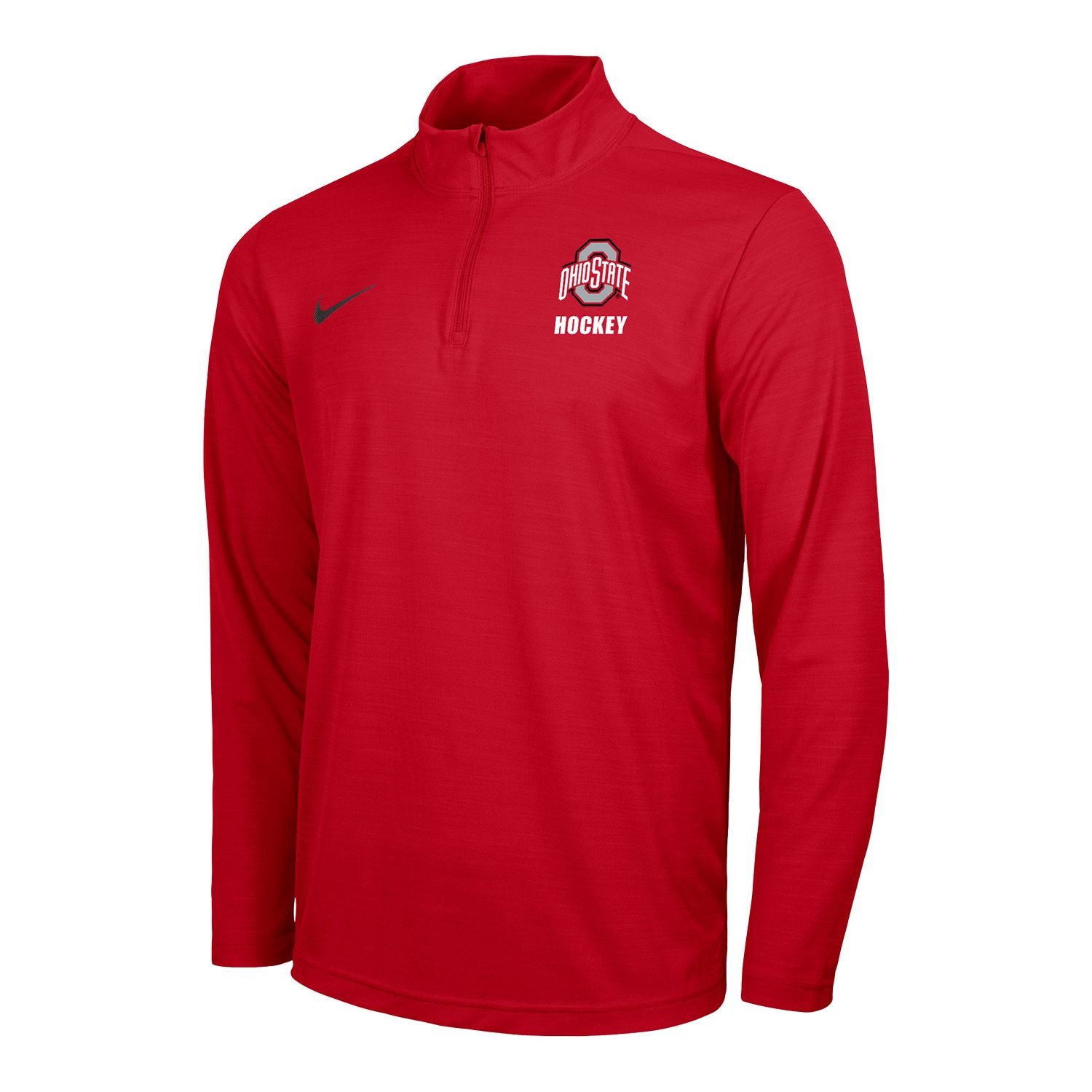 Ohio State Buckeyes Ice Hockey Scarlet Intensity 1/4 Zip Jacket - Front View