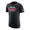 Ohio State Buckeyes Nike Black T-Shirt in Black - Front View
