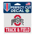 Ohio State Track & Field 4" x 5" Decal - Front View