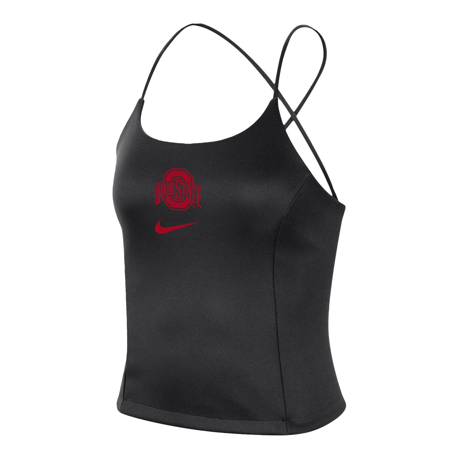 Ladies Ohio State Buckeyes Nike Sportswear Black Tank Top - Front View