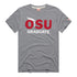 Ohio State Buckeyes Graduate T-Shirt in Gray - Front View