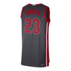 Ohio State Buckeyes Limited Lebron James Basketball Jersey in Gray - Back View