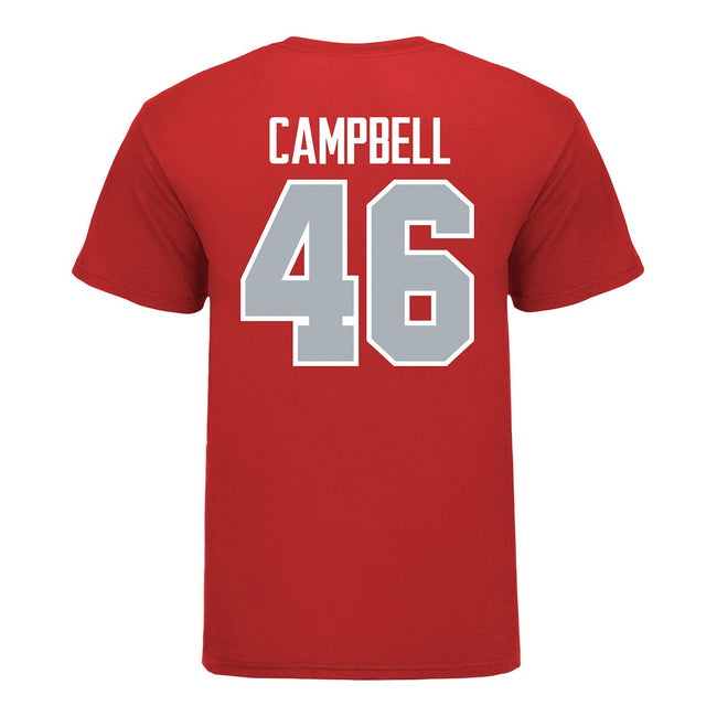 The Team Shop Ohio State Buckeyes Baseball #46 Jameson Campbell Student Athlete T-Shirt / 2X-Large