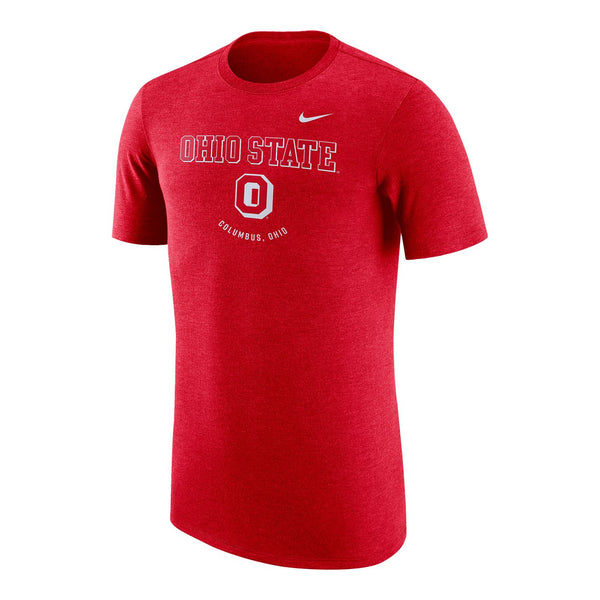 Ohio State Buckeyes Nike Tri-Blend Campus T-Shirt - Front View