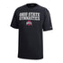 Youth Ohio State Buckeyes Gymnastics Black T-Shirt - Front View