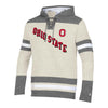Ohio State Buckeyes Super Fan Hockey Slant Hooded Sweatshirt - Front View
