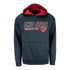 Ohio State Buckeyes Athletic Charcoal Hood - Front View