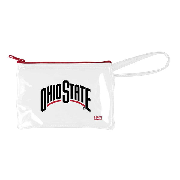 Ohio State Buckeyes Clear Wristlet - Front View