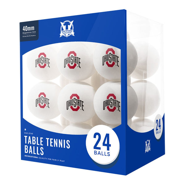 Ohio State Table Tennis Balls - Front View