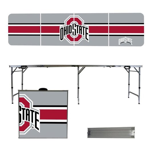 Ohio State 8' Folding Tailgate Table - All Angles