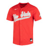 Ohio State Buckeyes Nike Scarlet Replica Baseball Jersey - Front View