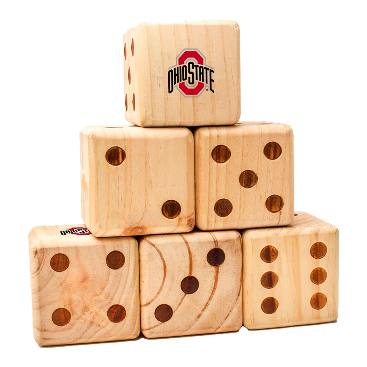 Ohio State Buckeyes Yard Dice - Multiple Angle View