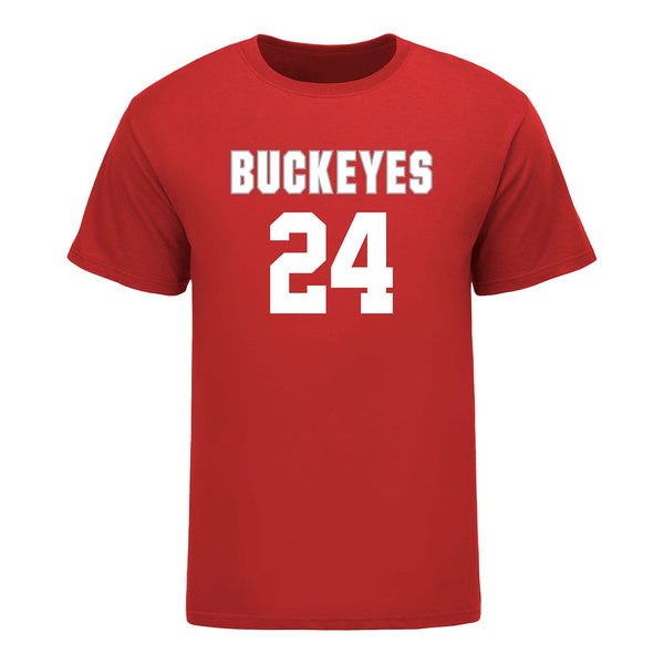 Ohio State Buckeyes Women's Lacrosse Student Athlete #24 Kiana Perez T-Shirt