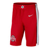 Ohio State Buckeyes Nike Replica Basketball Road Shorts - Front View