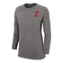 Ladies Ohio State Buckeyes Nike Core Long Sleeve - In Gray - Front View