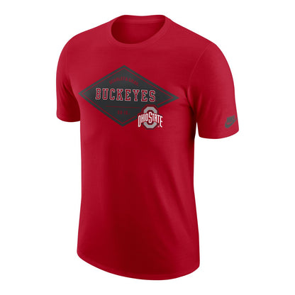 Ohio State Buckeyes Nike Modern College Red T-Shirt in Red - Front View