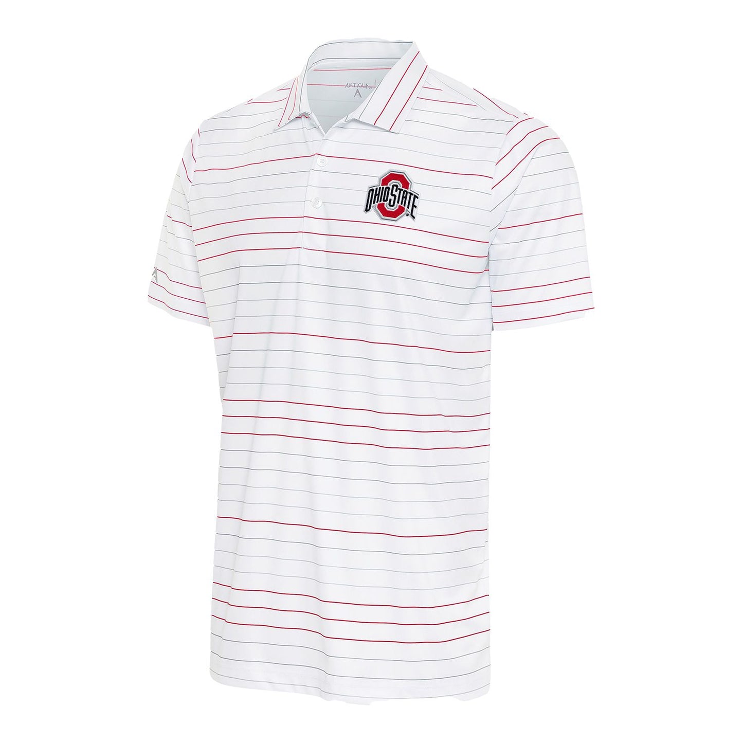 Ohio State Buckeyes Ryder Stripe Polo - Front View