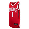 Youth Ohio State Buckeyes Nike Replica #1 Scarlet Basketball Jersey - Front View