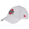Ohio State Buckeyes Primary Logo 9Twenty Unstructured Adjustable Hat in White - Left Side View