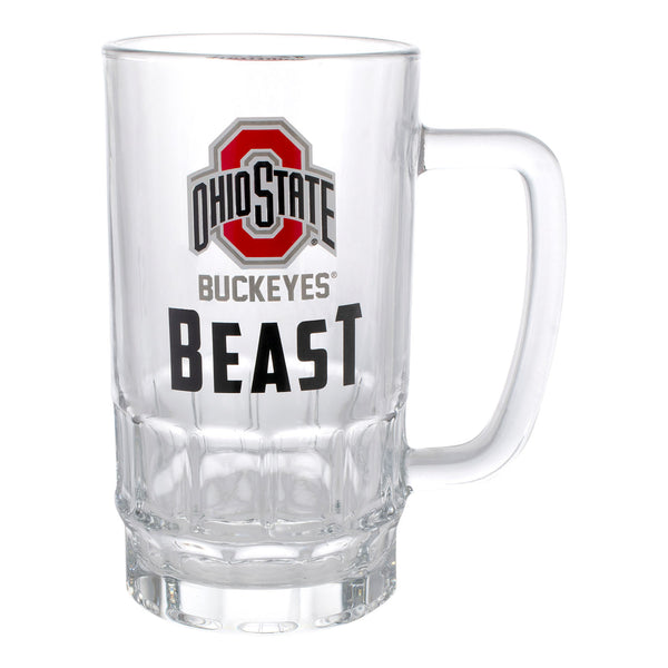 Ohio State Buckeyes Wine & Beer Gift Set - Side View, Beer Mug