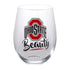 Ohio State Buckeyes Wine & Beer Gift Set - Side View, Wine Glass